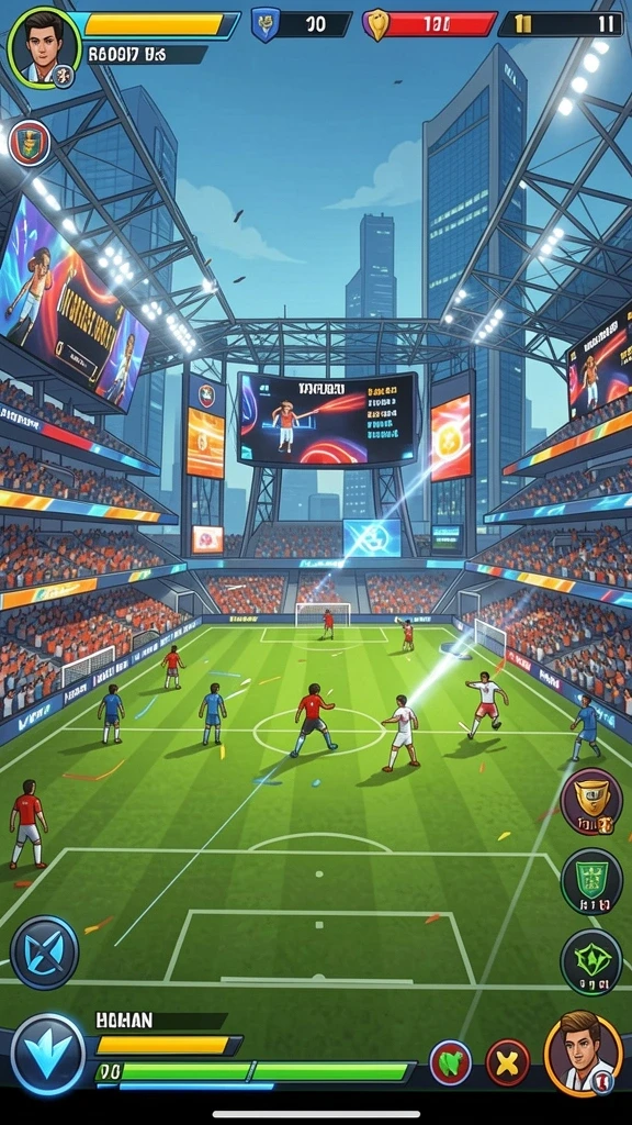 Visual seru dari mode multiplayer dengan teman.