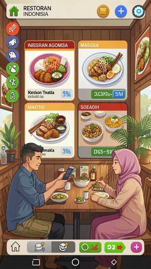 Fitur multiplayer memungkinkan bermain bersama teman.