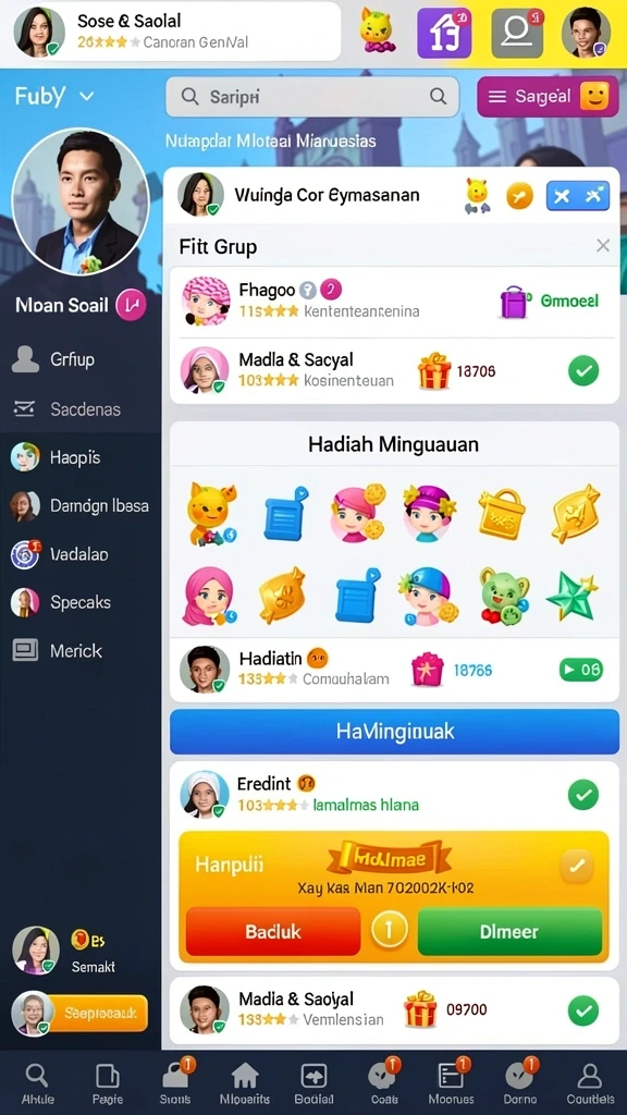 Tampilan antarmuka yang menarik dan user-friendly.
