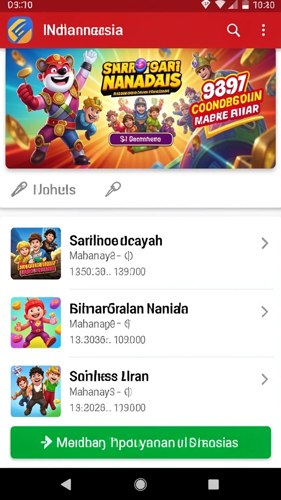 Tampilkan berbagai tantangan seru di DEWALIN.