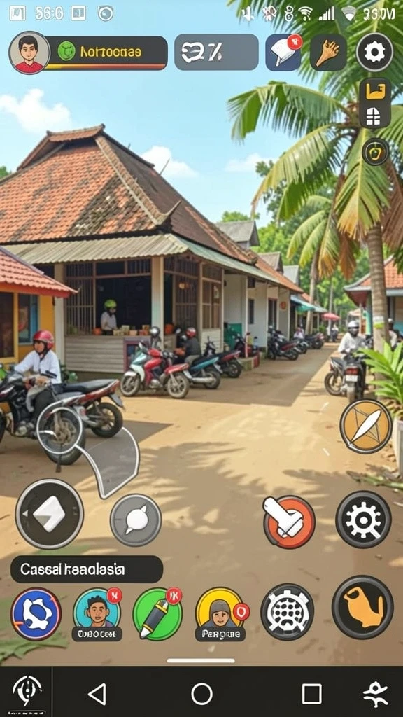 Tampilan awal game yang menarik dan intuitif.