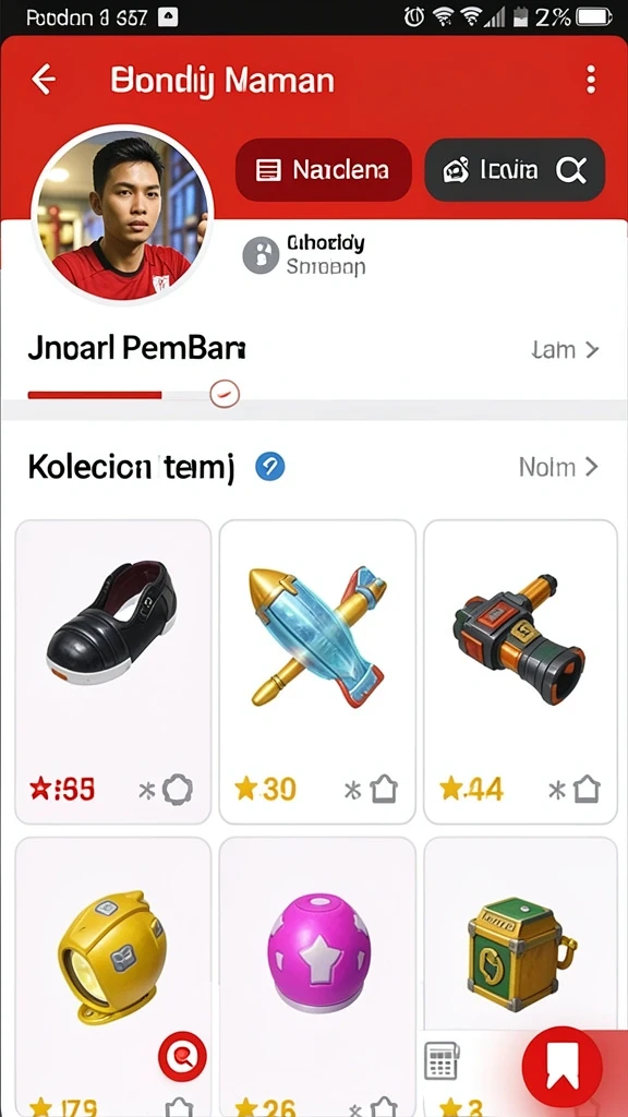 Visual menarik dari karakter yang kuat.