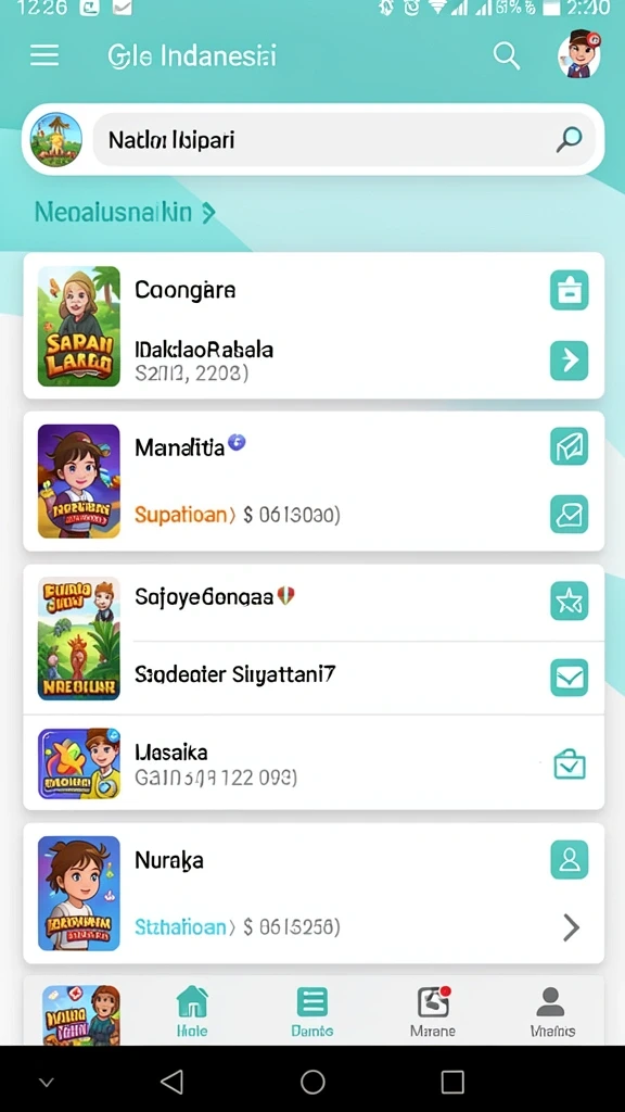 Tangkapan layar saat bermain mode multiplayer online.