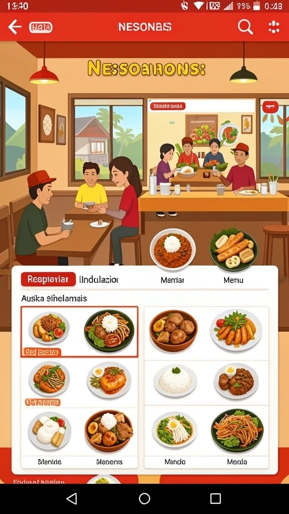 Tampilan utama INOVA77 yang menarik dan intuitif.