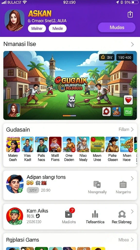 Tampilan antarmuka yang user-friendly dan menarik.