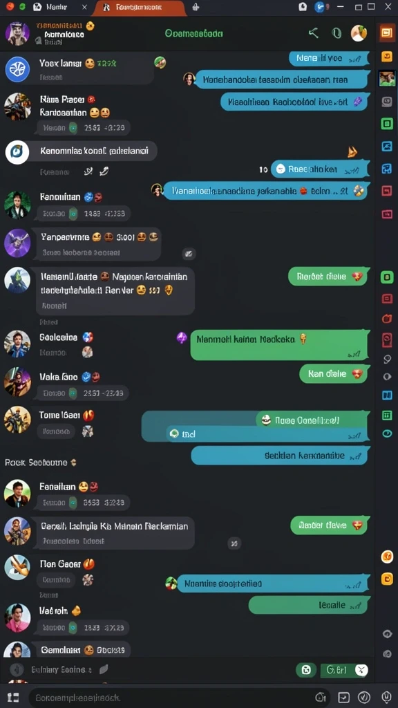 Tampilan karakter utama yang menawan.