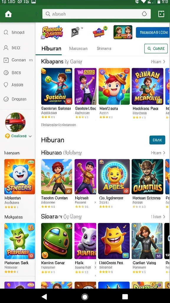 Screenshot memperlihatkan fitur bonus dan hadiah yang melimpah.