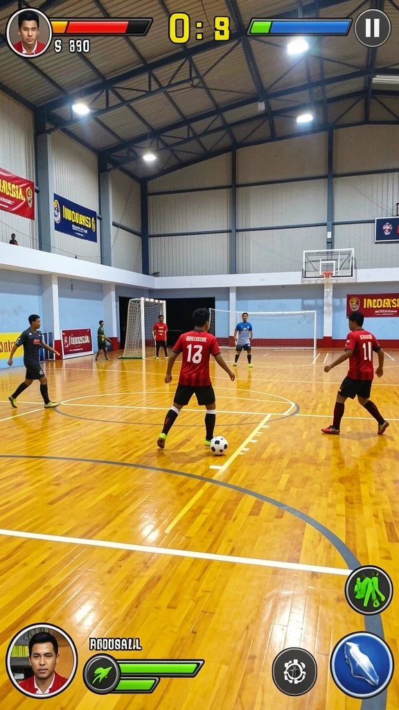 Tampilan karakter unik dalam LUCKYMINO.