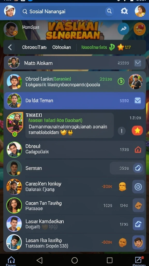 Berbagai pilihan permainan yang dapat dinikmati oleh semua pemain.
