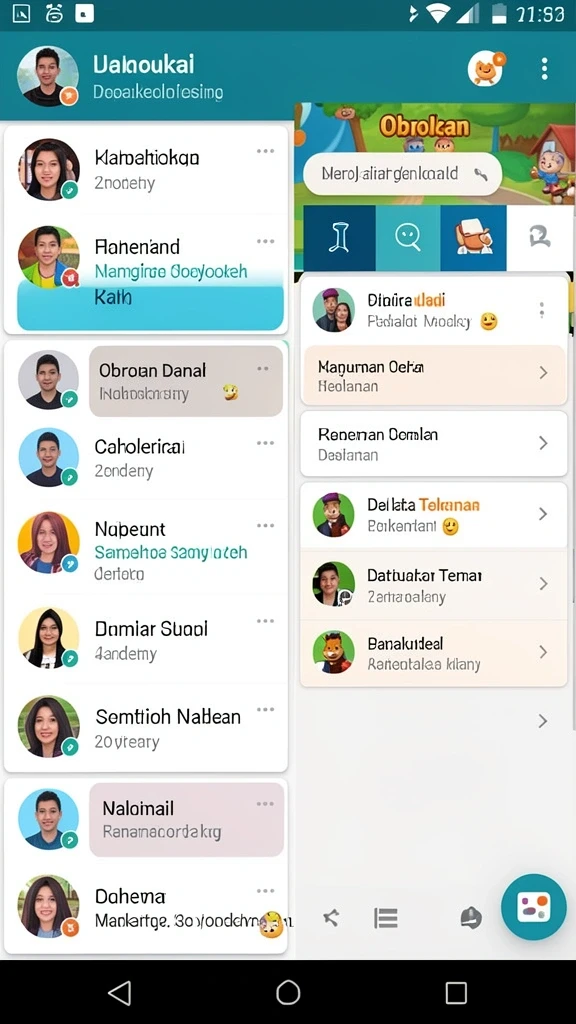 Screenshot menampilkan level baru yang menantang.