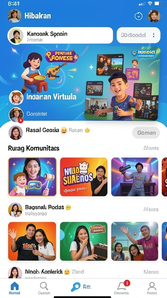 Tampilan antarmuka yang menarik dan user-friendly.
