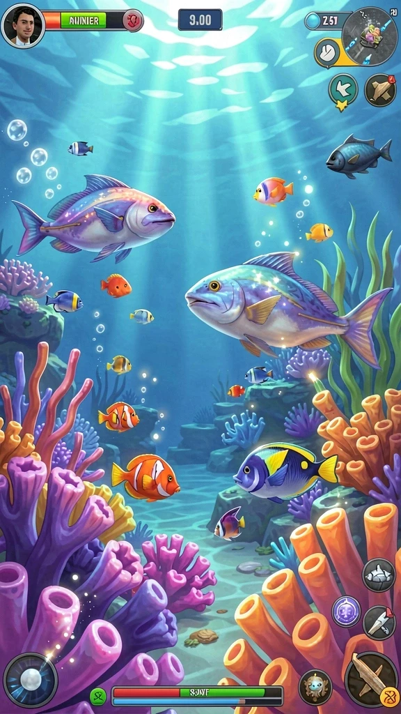 Tampilan awal yang menarik dengan berbagai pilihan game.