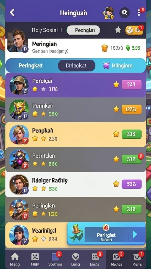 Karakter dengan kustomisasi unik yang menarik perhatian.