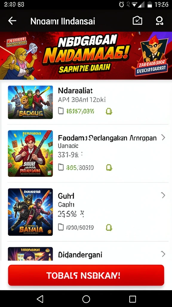Tampilan utama aplikasi NEXGID yang menarik.