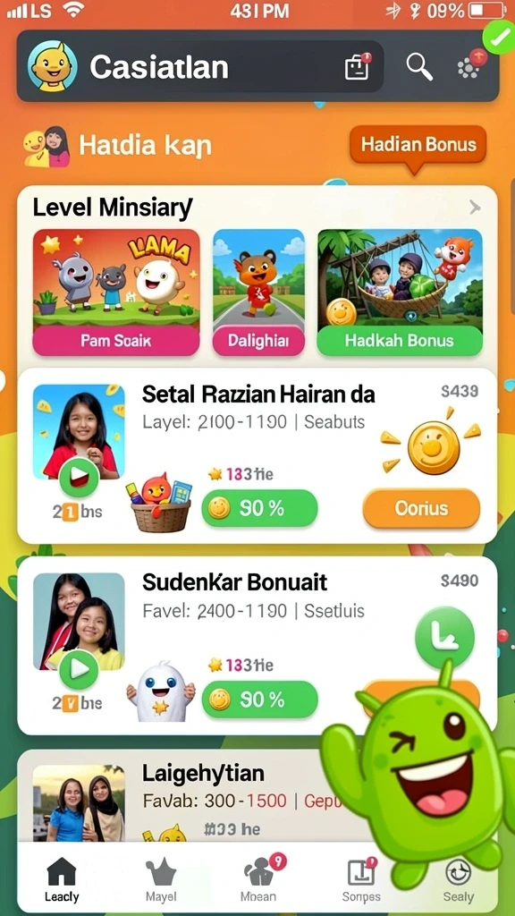 Tampilan antarmuka yang menarik dan mudah digunakan.